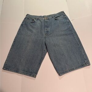 EVISU Lot 0001 No 2 Denim Seagull embroidered Shorts Size 42